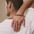 Nero Men’s Steel Curb Chain Bracelet (Bold)