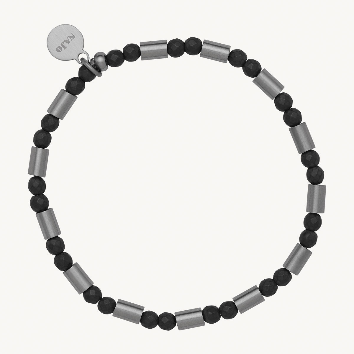 Nova Men's Haematite & Steel Bracelet