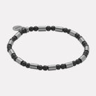 Nova Men's Haematite & Steel Bracelet