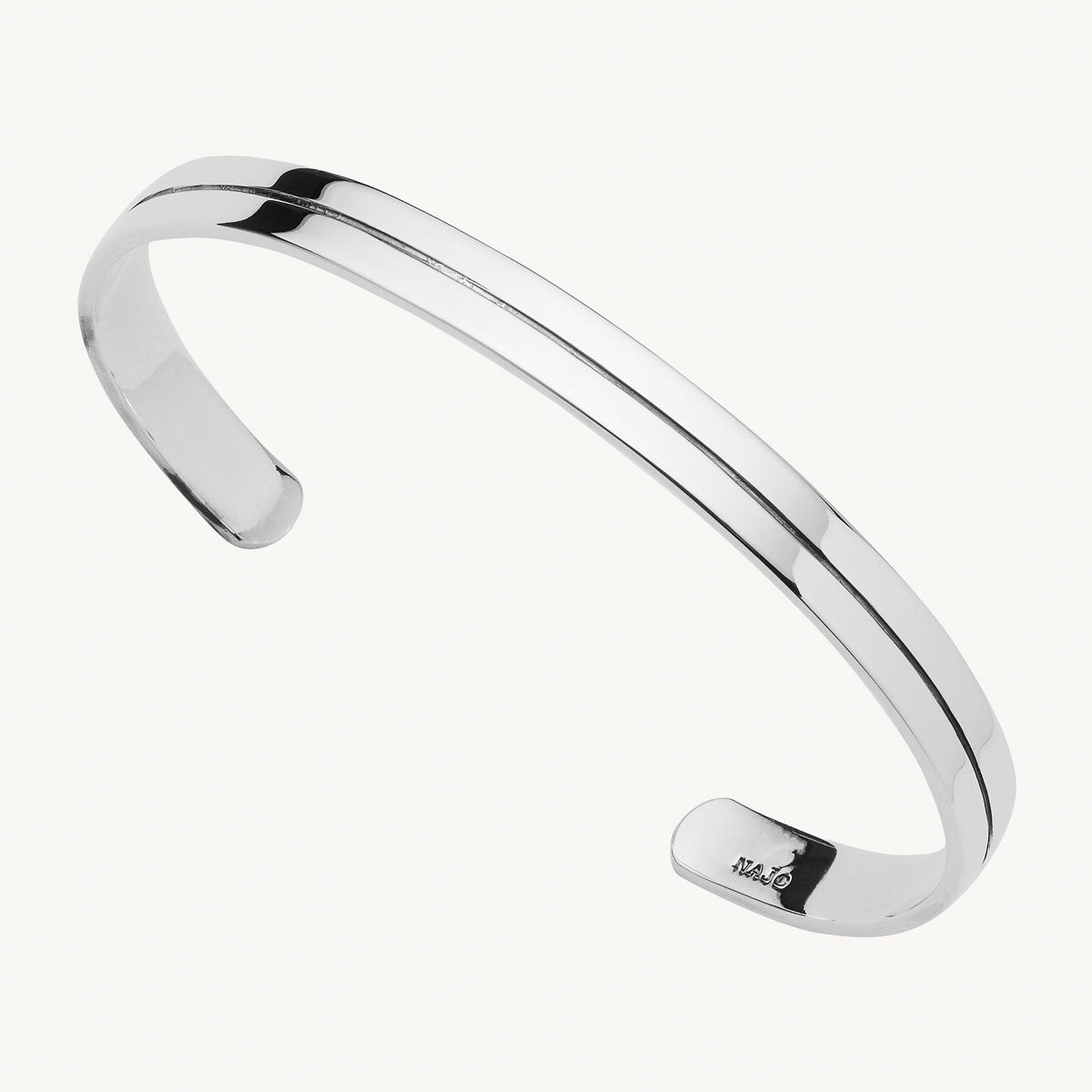 Sterling Silver Horizon Men's Silver Cuff