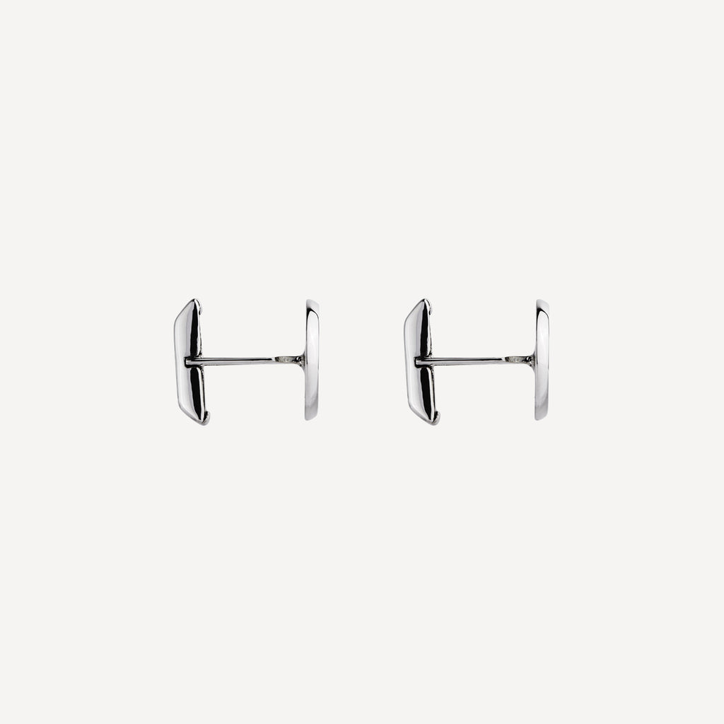 Clásico Round Men’s Silver Cufflinks