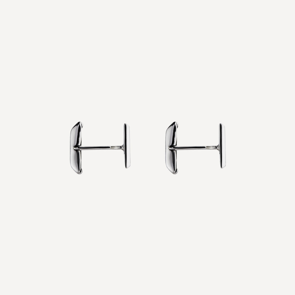 Clásico Square Men’s Silver Cufflinks