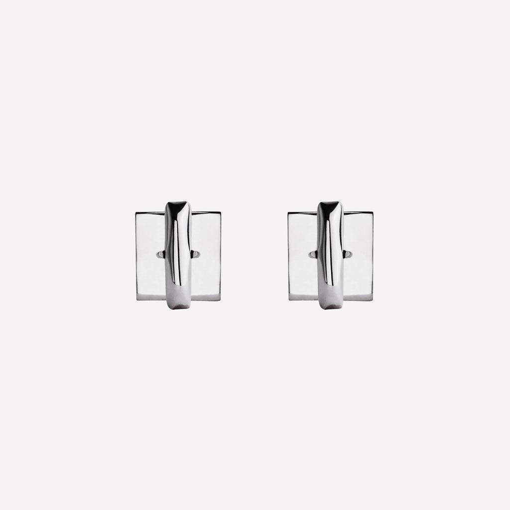 Clásico Square Men’s Silver Cufflinks