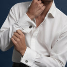 Orion Men's Brushed Stainless Steel Cufflinks