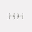Orion Men's Brushed Stainless Steel Cufflinks