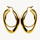 Yellow Gold Strudel Hoop