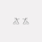 Sterling Silver Kiss Stud Earring