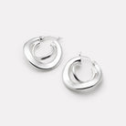 Sterling Silver Baby Strudel Hoops