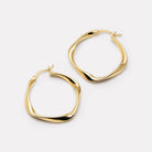 Yellow Gold Garden of Eden Hoop Earring