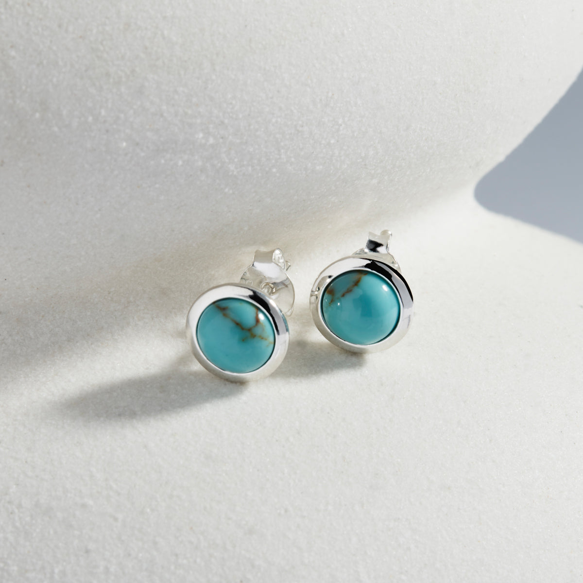 Husk Turquoise Stud Earring