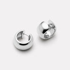 Sterling Silver Daynight Huggie Earrings