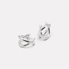 Sterling Silver Moonkiss Huggie Earrings