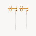 Papillon Two-Tone Stud Earrings