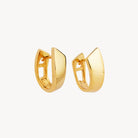 Yellow Gold Versailles Huggie Earrings