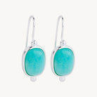 Sterling Silver Fleur Amazonite Earrings