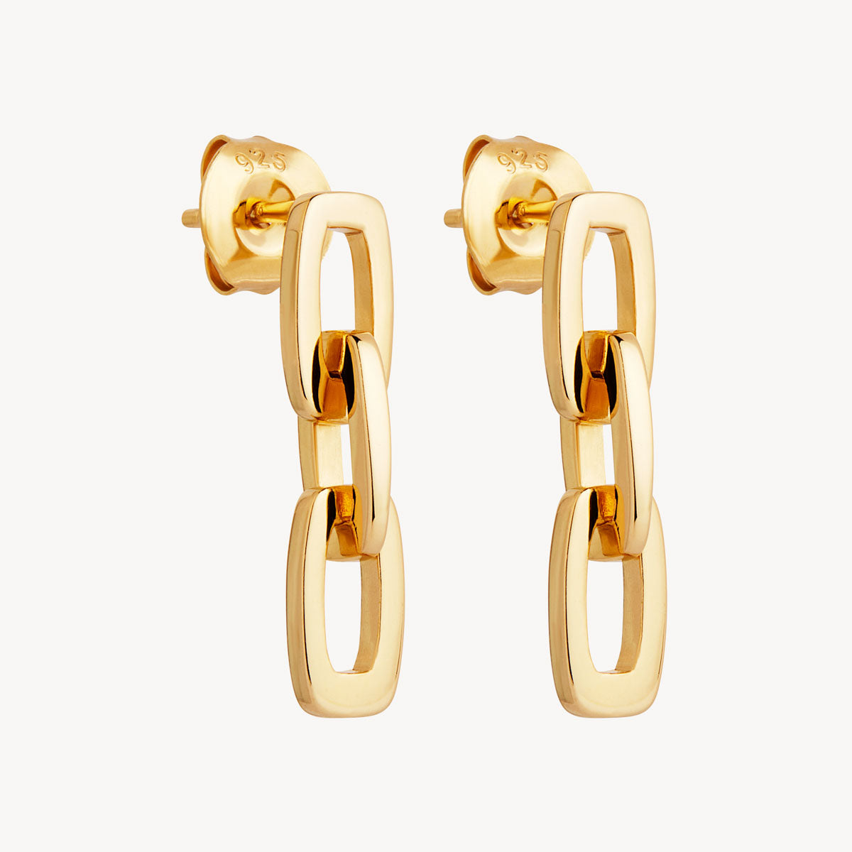 Yellow Gold The Marchioness Chain Earrings