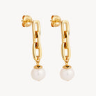 Yellow Gold Clair de Lune Earrings