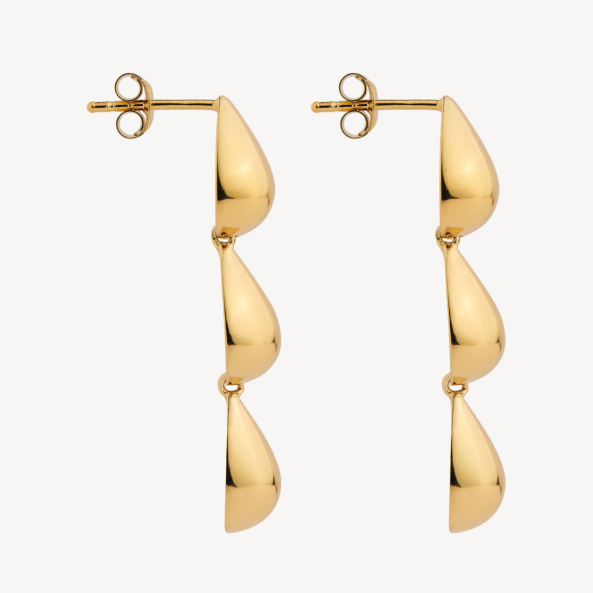 Liora Triple Drop Stud Earring