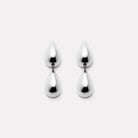 Sterling Silver Liora Double Drop Stud Earring