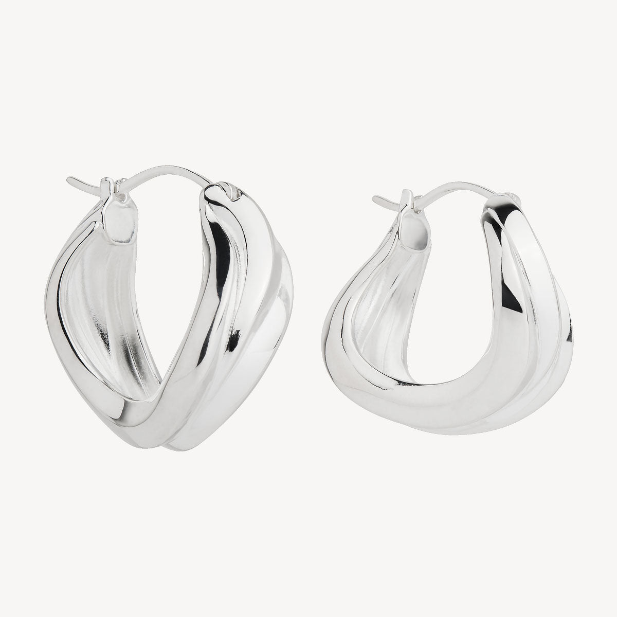 Sterling Silver Eterna Hoop Earring