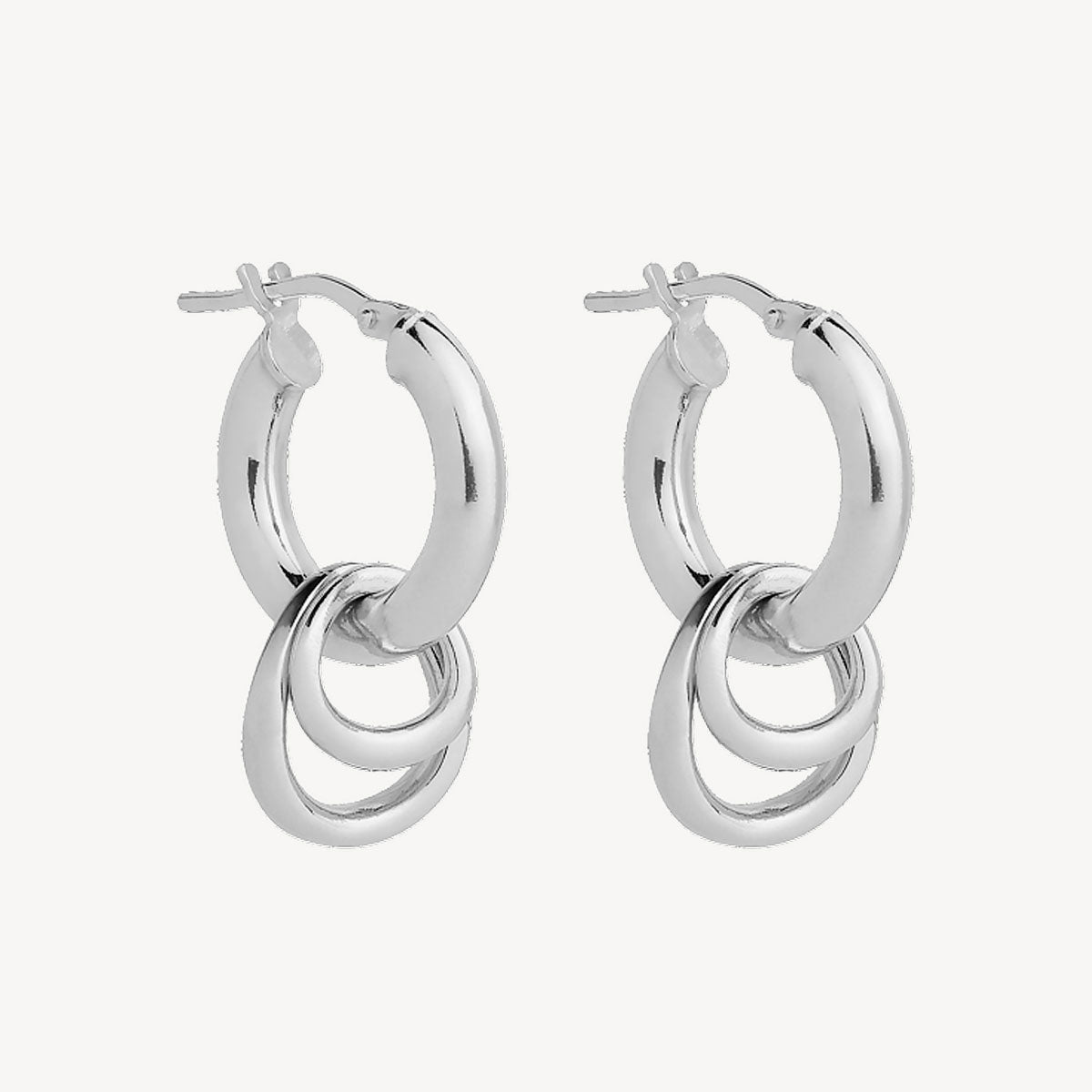 Sterling Silver Whisper Hoop Earring