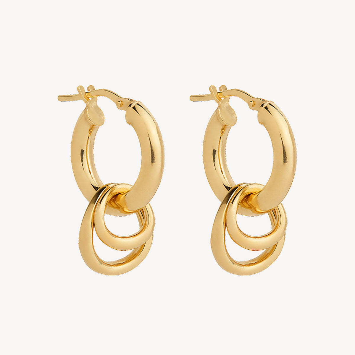 Yellow Gold Whisper Hoop Earring
