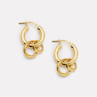 Yellow Gold Whisper Hoop Earring
