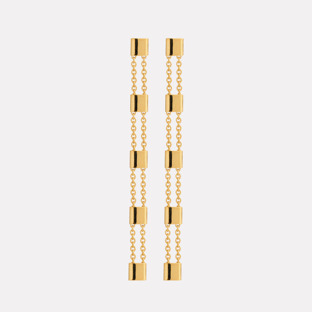 Yellow Gold Summer Veil Stud Earring