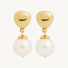 Yellow Gold Islander Pearl Earring