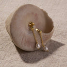 Tidal Whisper Single Pearl Earring