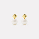 Yellow Gold Mirage Pearl Earring