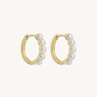 Yellow Gold Mermaid Pearl Earring