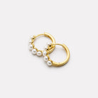 Yellow Gold Mermaid Pearl Earring