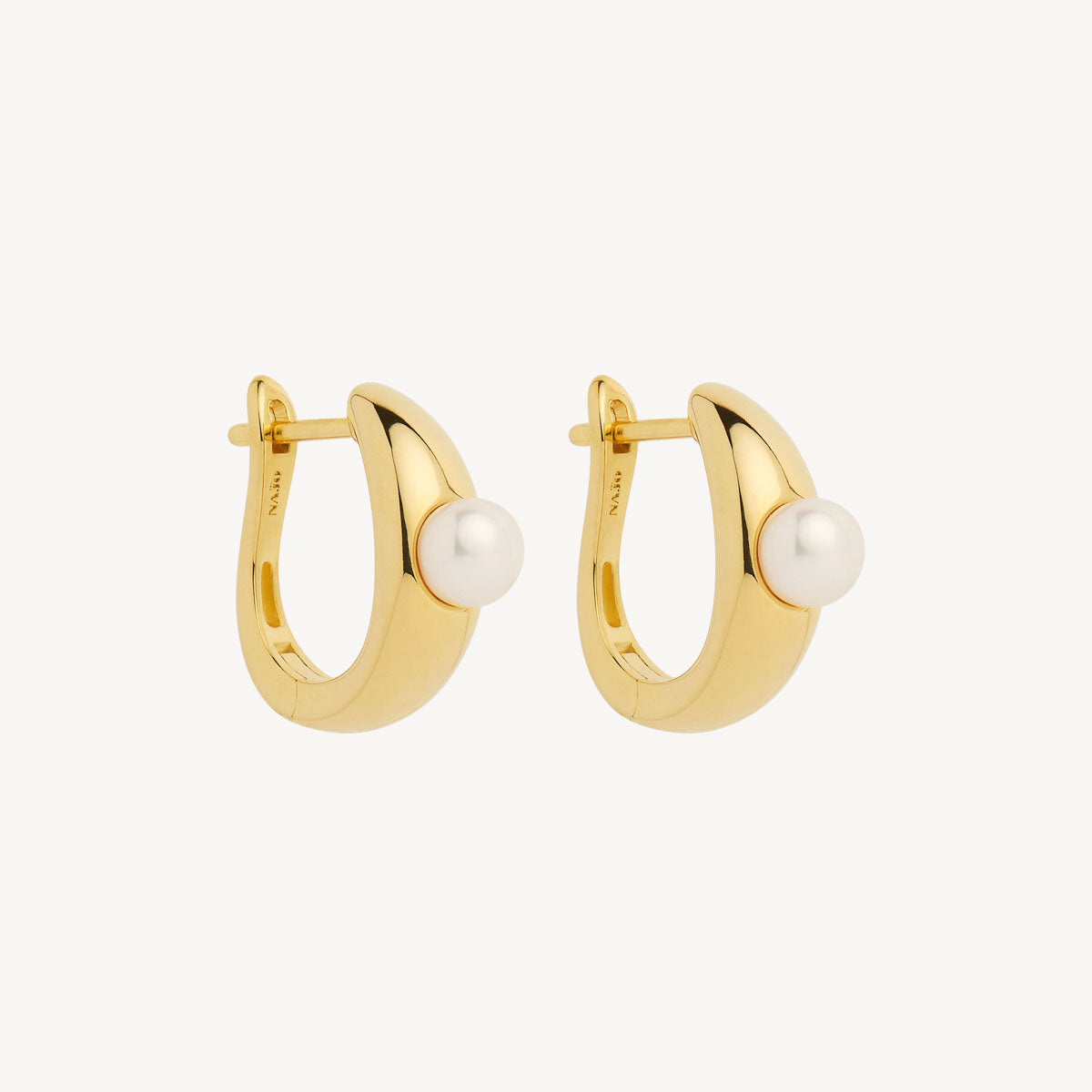 Yellow Gold Tropica Pearl Earring