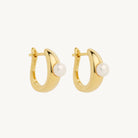 Yellow Gold Tropica Pearl Earring