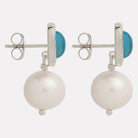 Blue Lagoon Pearl Earring