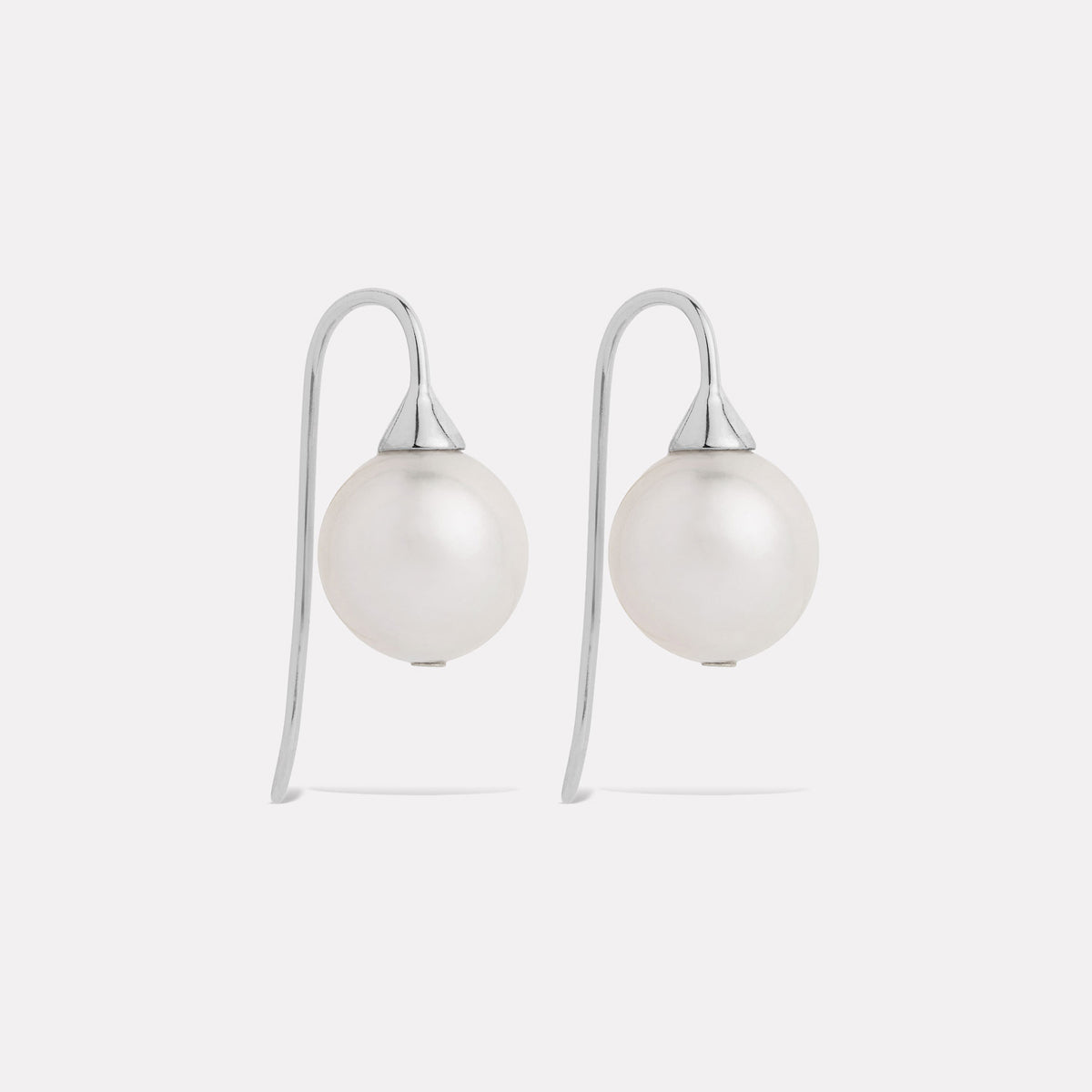 Sterling Silver Luna Pearl Earring