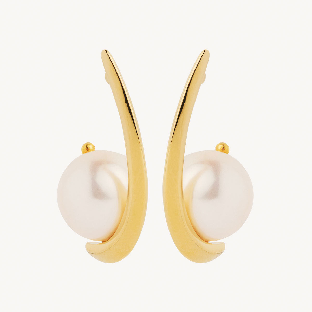 Yellow Gold Mariselle Pearl Earring