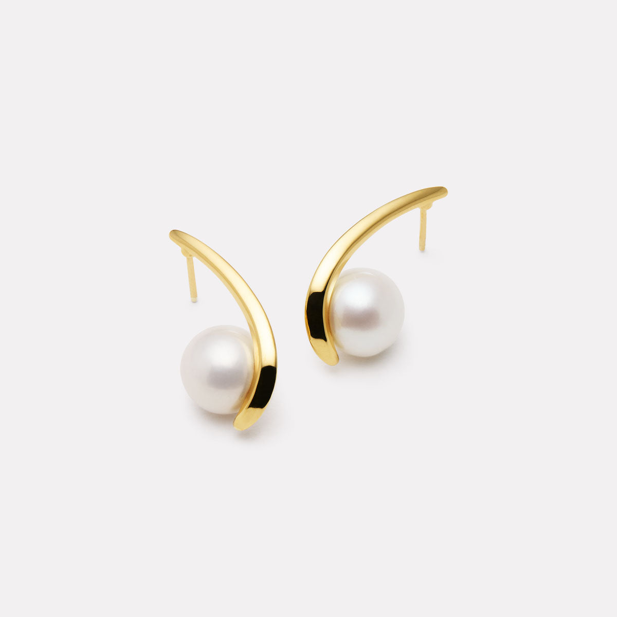 Yellow Gold Mariselle Pearl Earring