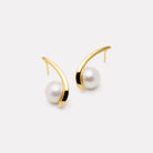 Yellow Gold Mariselle Pearl Earring