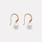 Rose Gold Ocean Glow Pearl Earrings