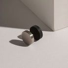 Torque Men's Reversible Carbon Fibre and Steel Earring