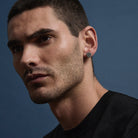 Torque Men's Reversible Carbon Fibre and Steel Earring