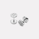 Stainless Steel Shade 8mm Men's Reversible Earrings
