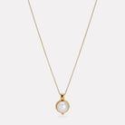 Yellow Gold Garland Pearl Necklace