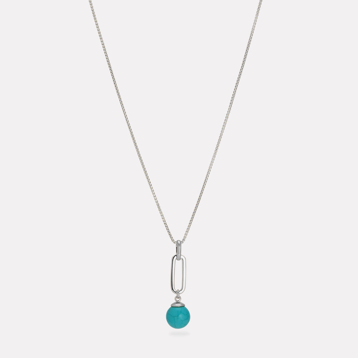Sterling Silver The Enchantress Turquoise Pendant Necklace