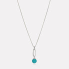 Sterling Silver The Enchantress Turquoise Pendant Necklace