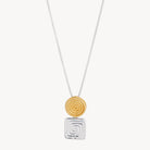 Sil Yell Gold Labyrinthe Two-Tone Pendant