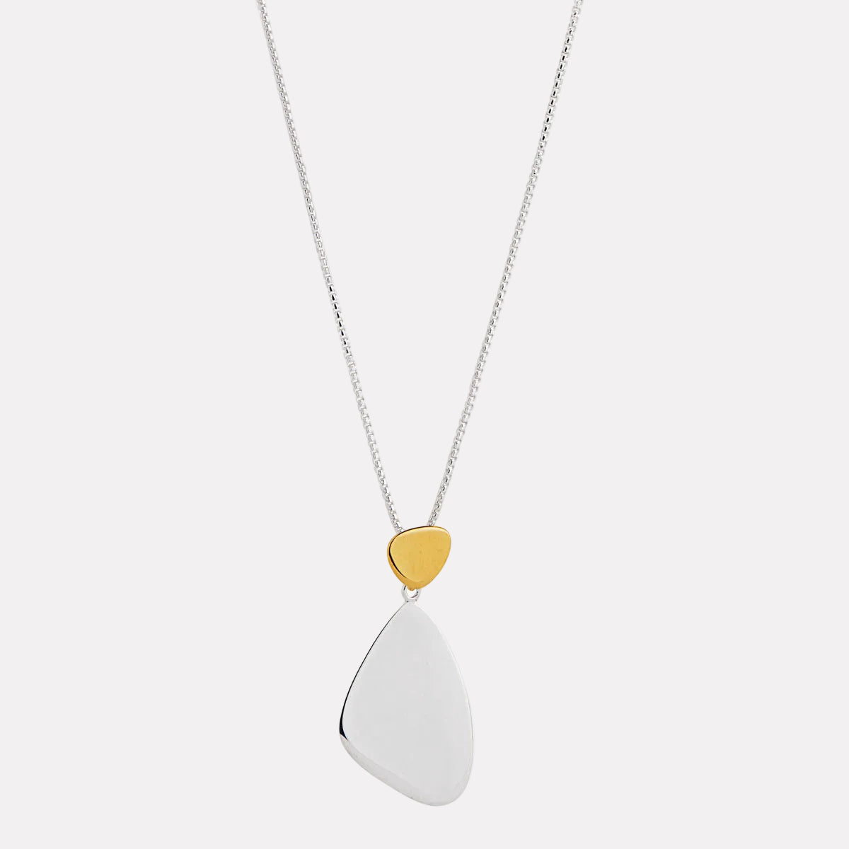 Sil Yell Gold Papillon Two-Tone Pendant