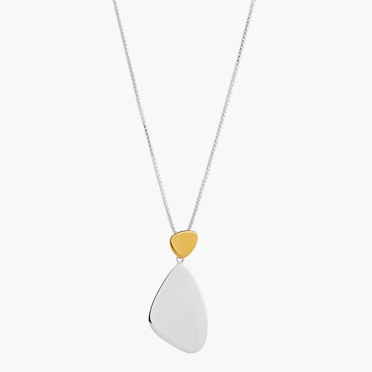 Sil Yell Gold Papillon Two-Tone Pendant